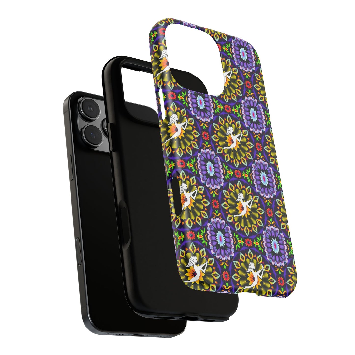 Tough Cases, Sagittarius, Zodiac v1, Flower Pattern