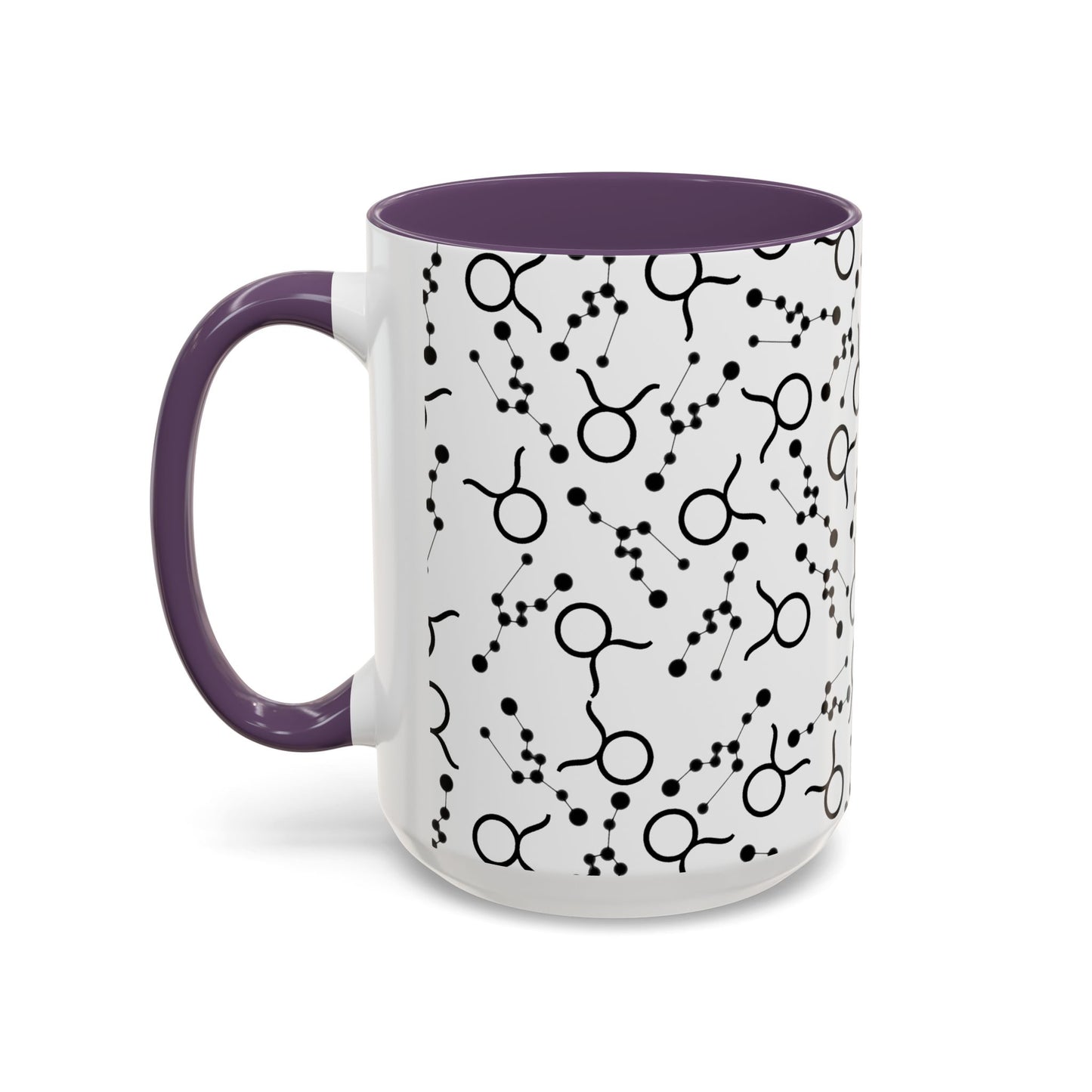 Accent Coffee Mug with the Taurus Zodiac sign (11, 15oz)