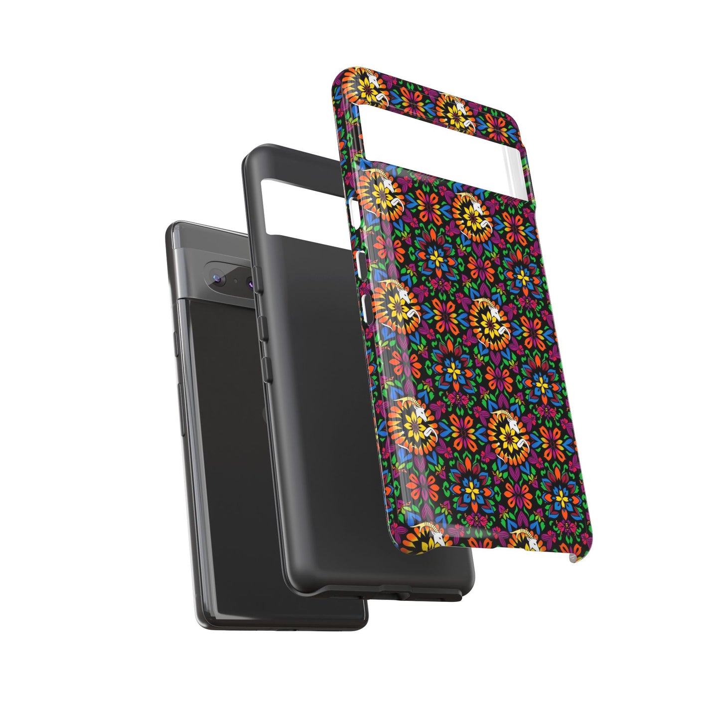 Tough Cases, Capricorn, Zodiac v2, Flower Pattern