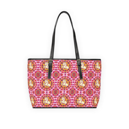 Leather Shoulder Bag, Capricorn, Zodiac, Flower Pattern