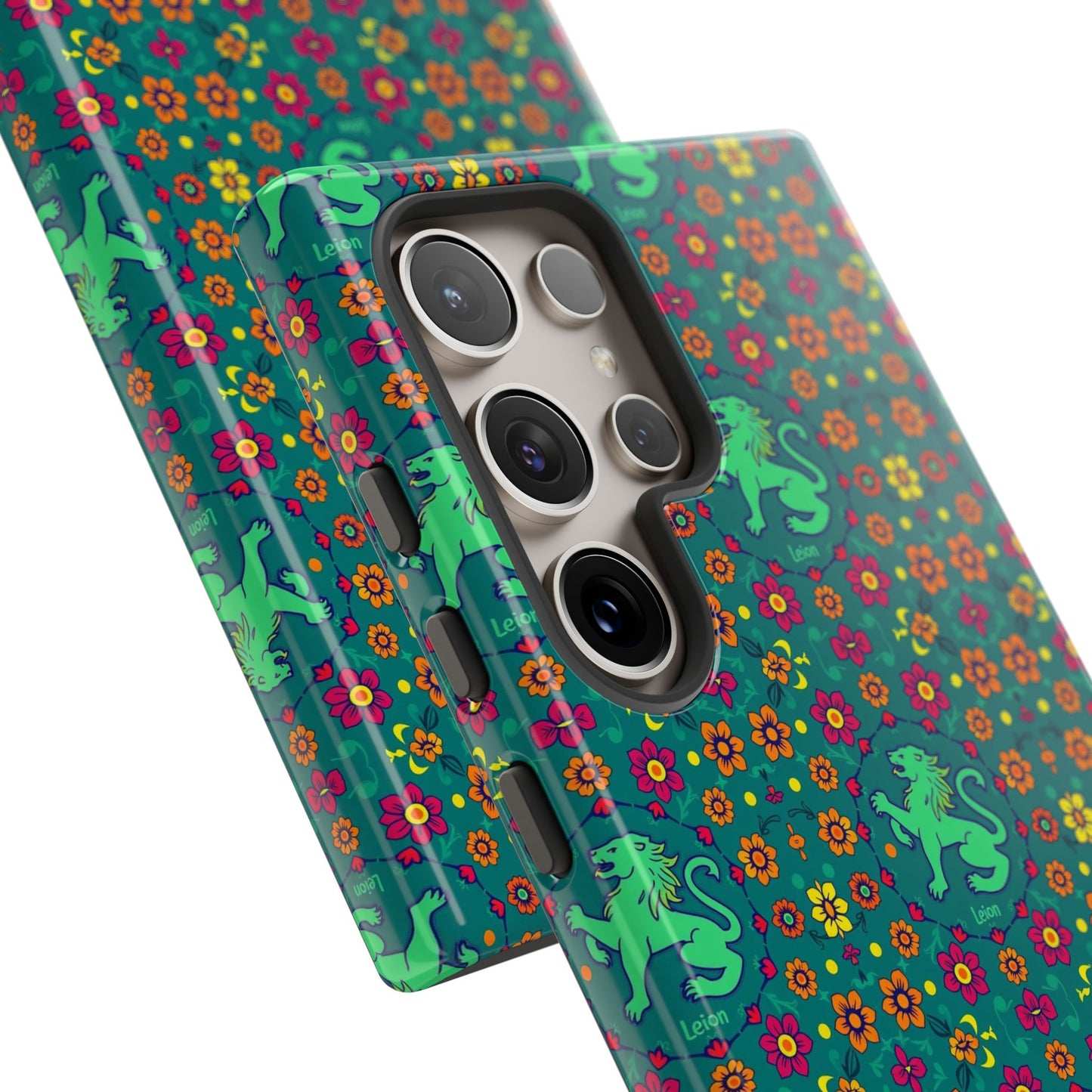 Tough Cases, Leo, Zodiac v3, Flower Pattern