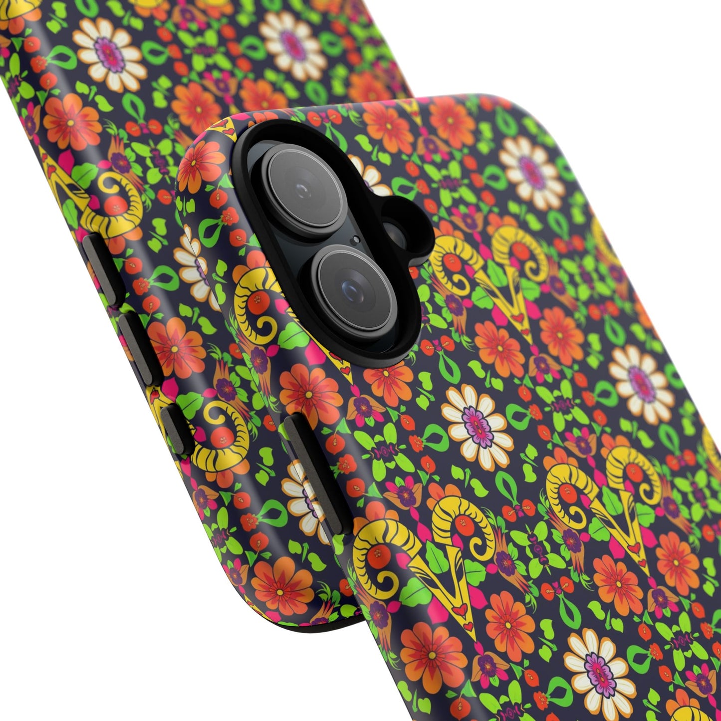 Tough Cases, Aries, Zodiac v4, Flower Pattern