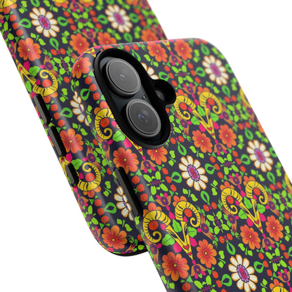Tough Cases, Aries, Zodiac v4, Flower Pattern