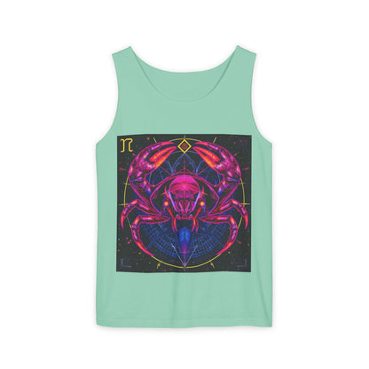 Unisex Garment-Dyed, Tank Top, Cancer, Pop Art, 100% US cotton