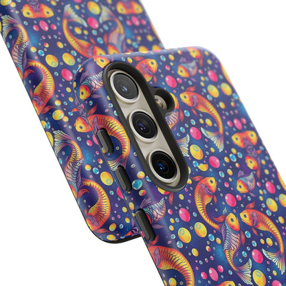 Tough Cases, Pisces, Zodiac, Bubble Pattern