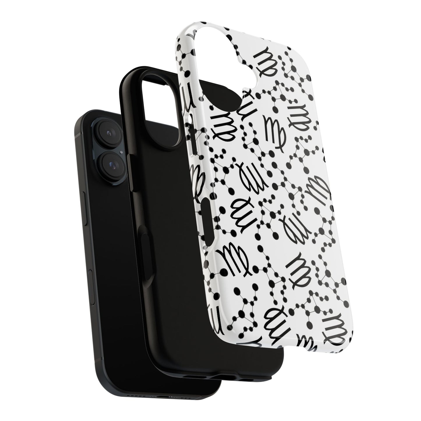 Tough Cases with the Virgo Zodiac sign for iPhone, Samsung Galaxy, and Google Pixel devices
