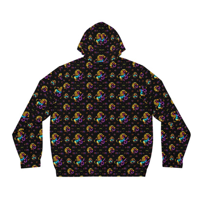Full-Zip Hoodie (AOP), Virgo, Zodiac v1, Pattern