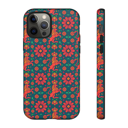 Tough Cases, Leo, Zodiac v2, Flower Pattern