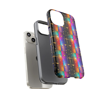 Tough Cases, Libra, Zodiac v1, Metal Pattern