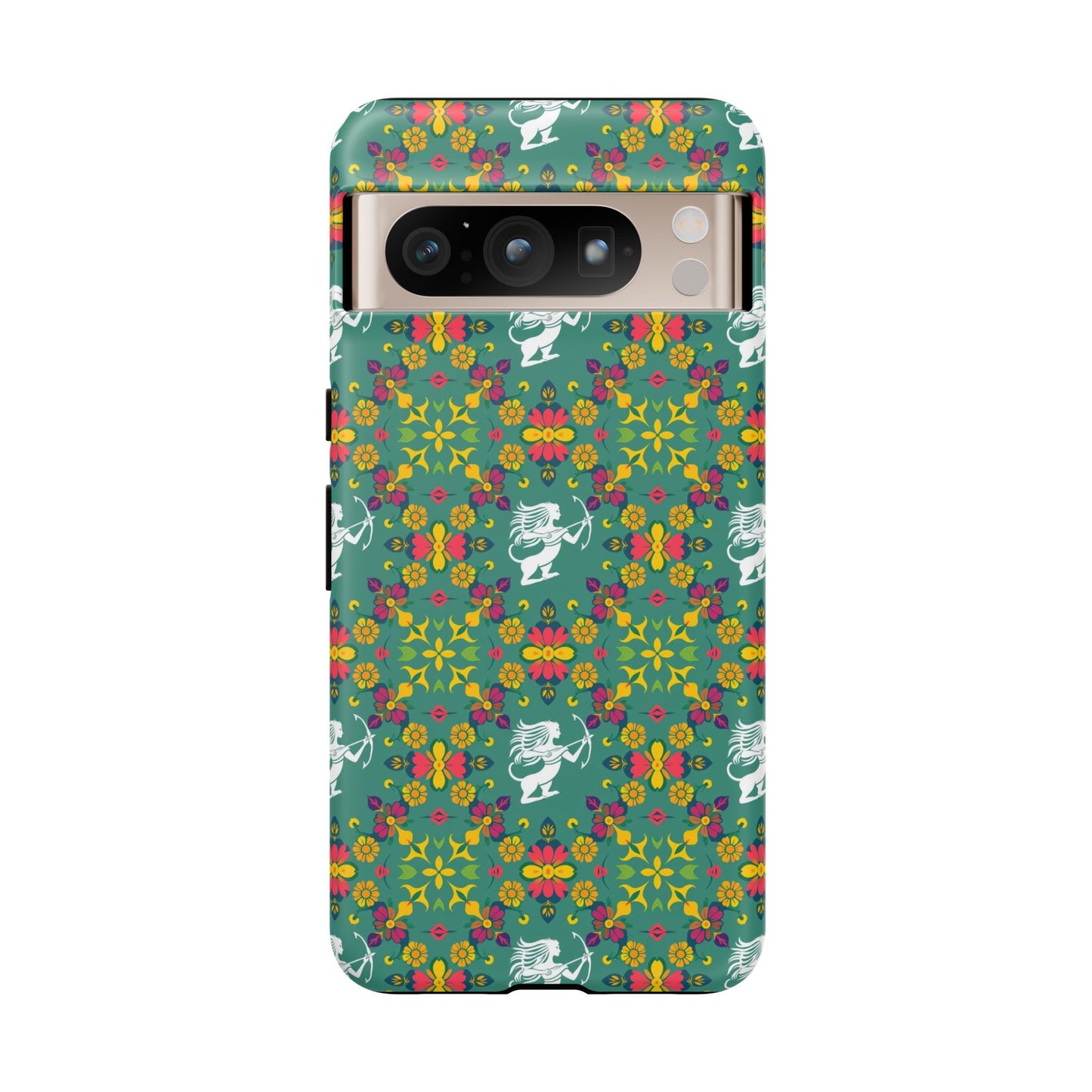 Tough Cases, Sagittarius, Zodiac, Flower Pattern