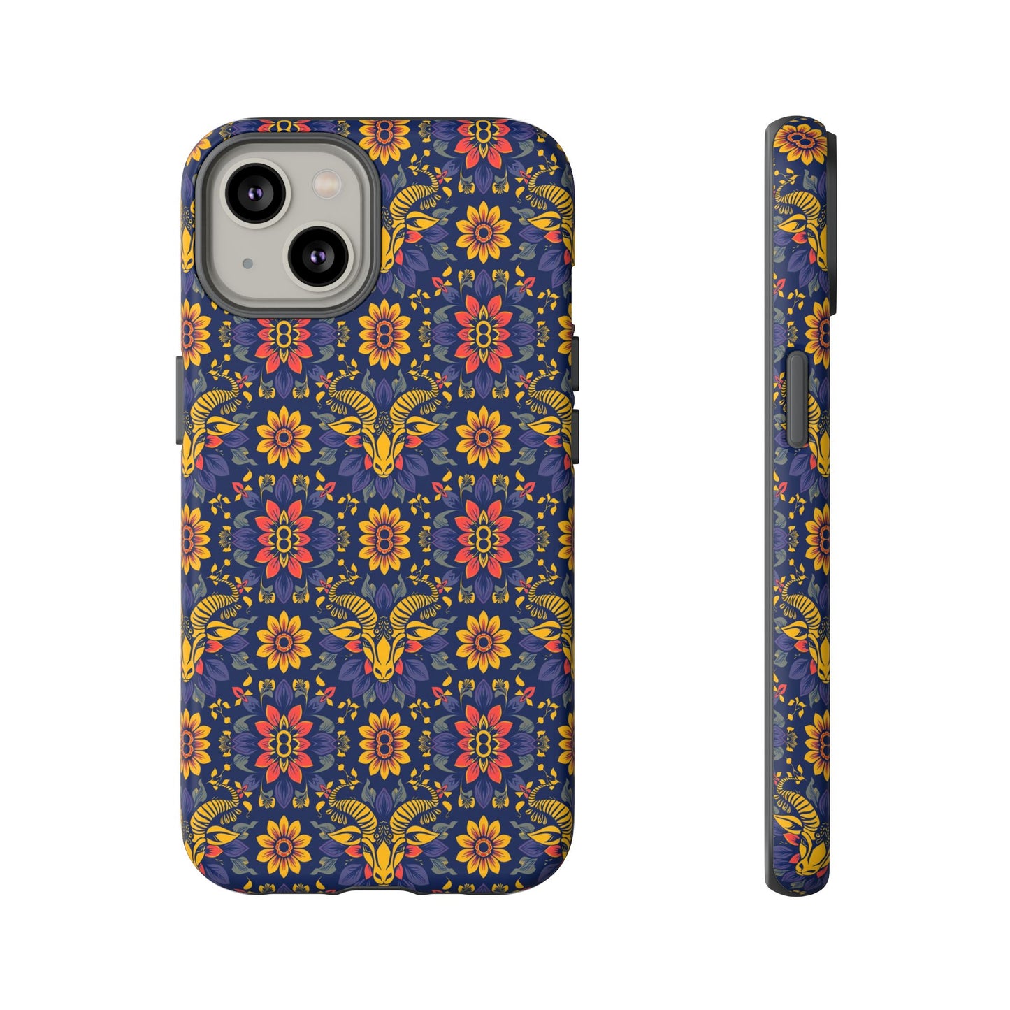 Tough Cases, Taurus, Zodiac v3, Flower Pattern
