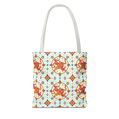 Tote Bag (AOP), Aquarius, Zodiac v1, Jewel Pattern