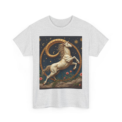 Unisex Heavy Cotton T-Shirt, Aries Animal. Zodiac Design