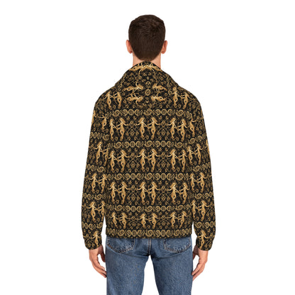 Full-Zip Hoodie (AOP), Gemini, Zodiac v2, Pattern
