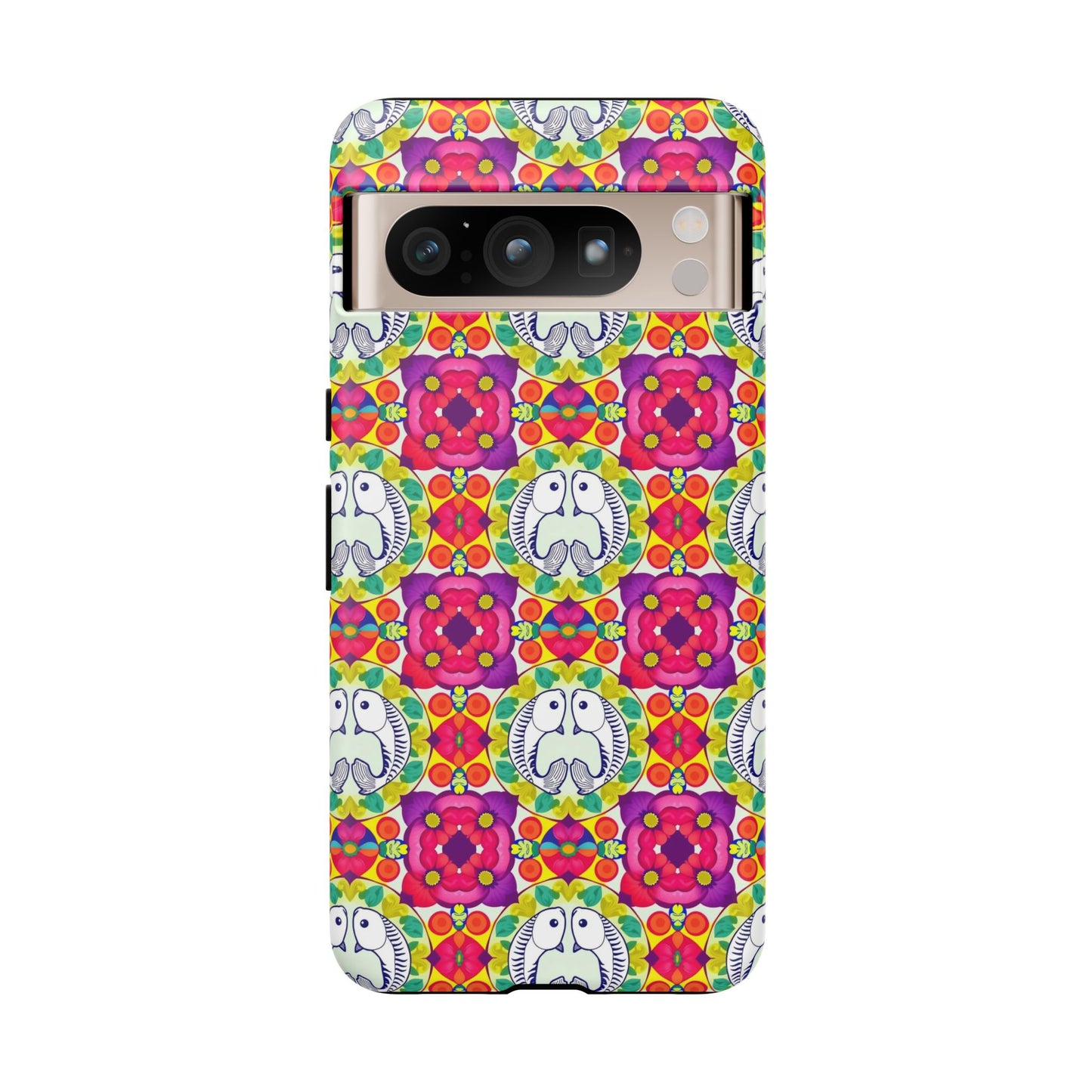 Tough Cases, Pisces, Zodiac v2, Flower Pattern