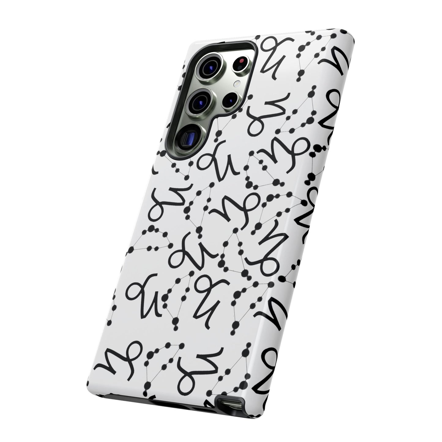 Tough Cases with the Capricorn Zodiac sign for iPhone, Samsung Galaxy, and Google Pixel devices
