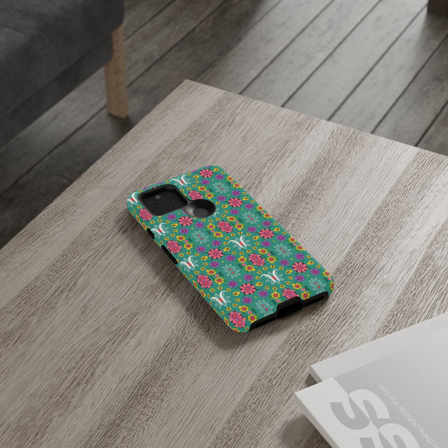 Tough Cases, Aquarius, Zodiac v4, Flower Pattern