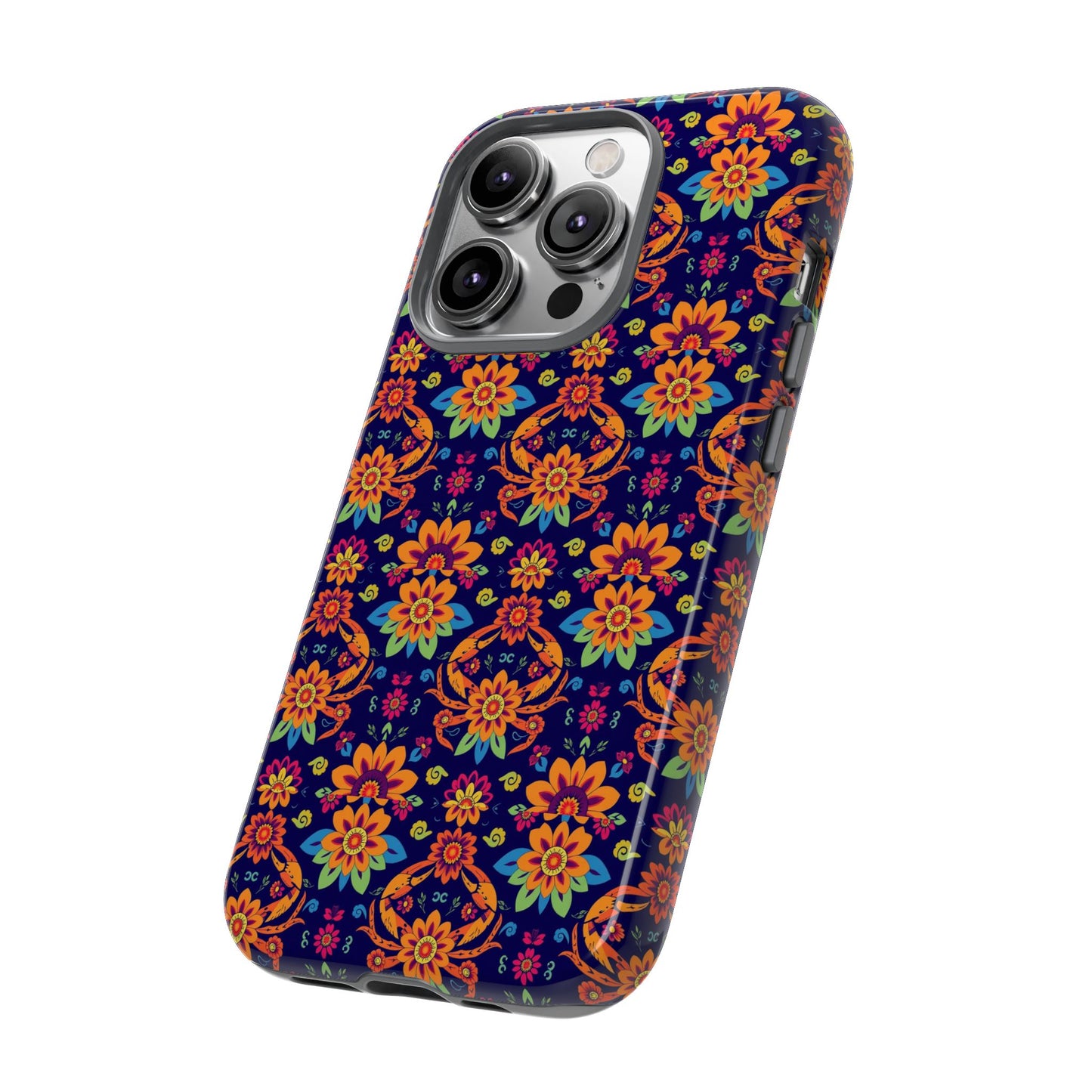 Tough Cases, Cancer, Zodiac, Flower Pattern