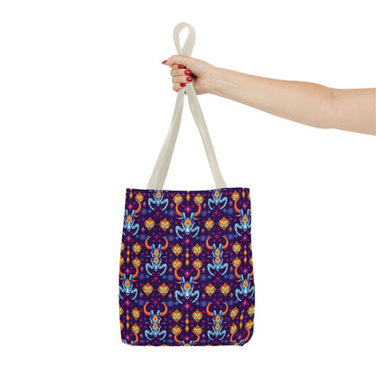 Tote Bag (AOP), Taurus, Zodiac, Jewel Pattern