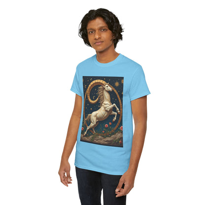 Unisex Heavy Cotton T-Shirt, Aries Animal. Zodiac Design