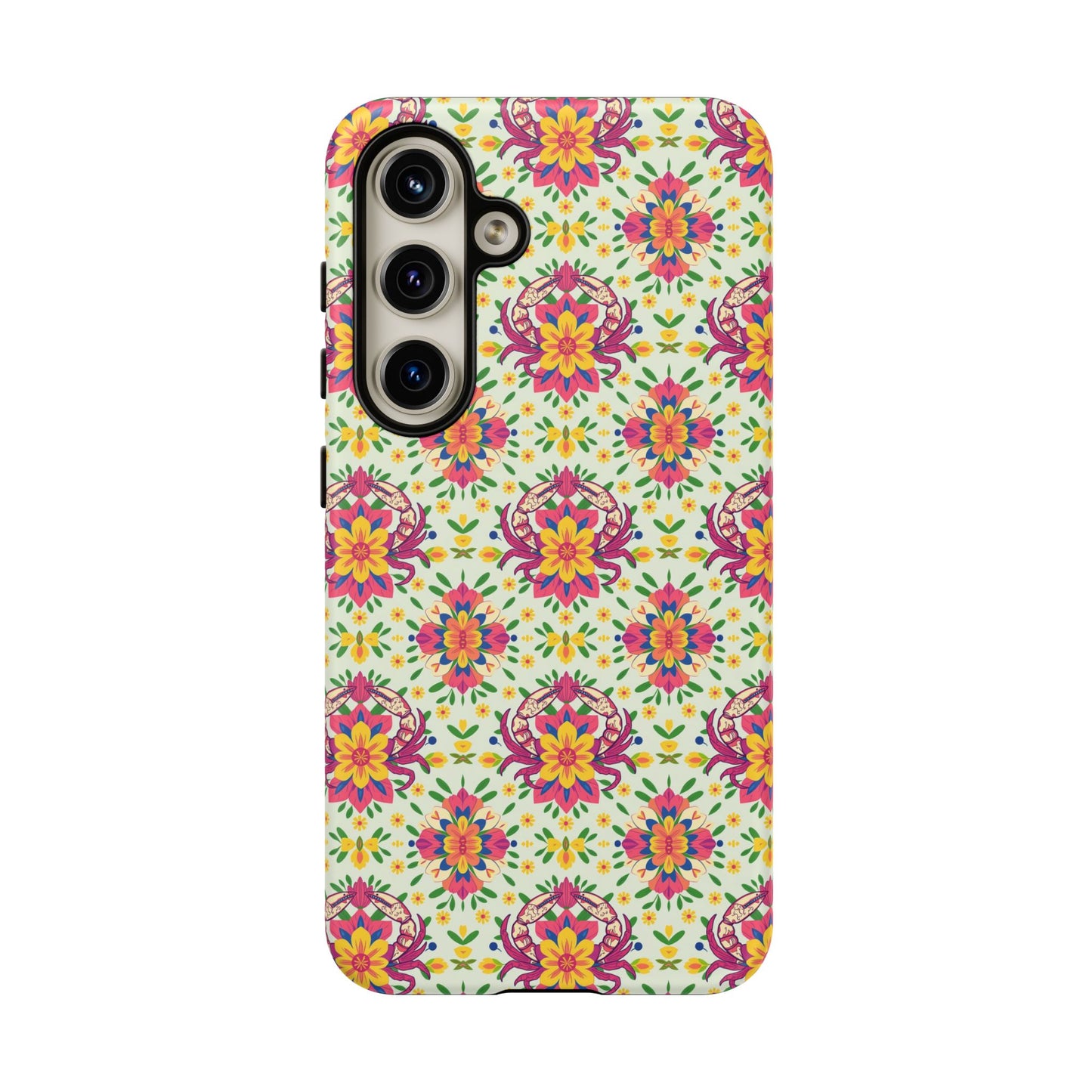 Tough Cases, Cancer, Zodiac v3, Flower Pattern