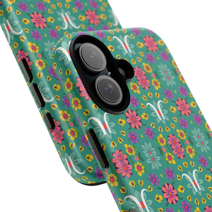 Tough Cases, Aquarius, Zodiac v4, Flower Pattern