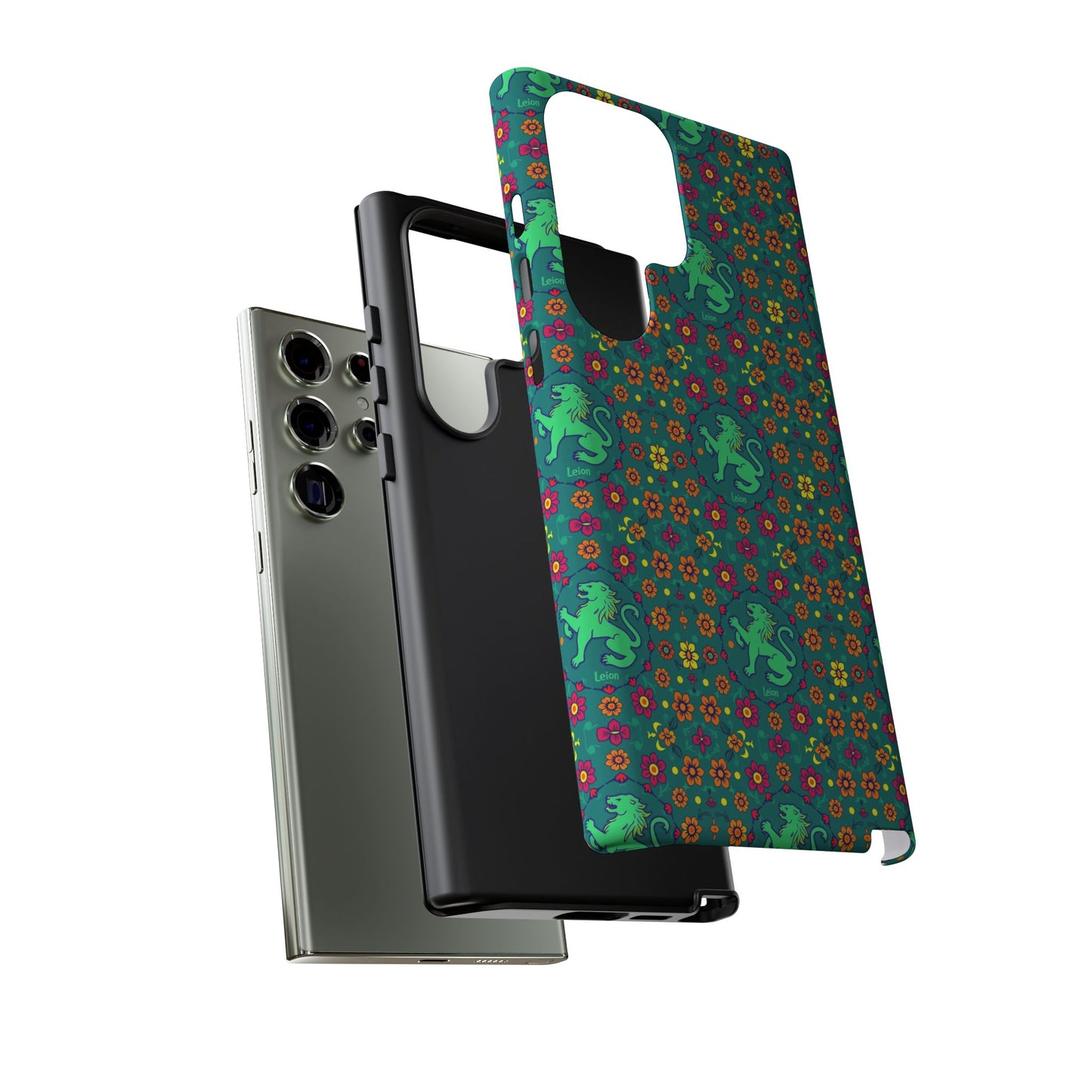 Tough Cases, Leo, Zodiac v3, Flower Pattern