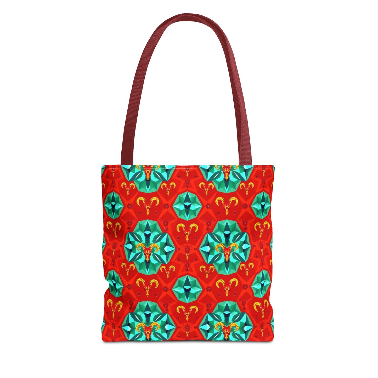 Tote Bag (AOP), Aries, Zodiac v1, Jewel Pattern