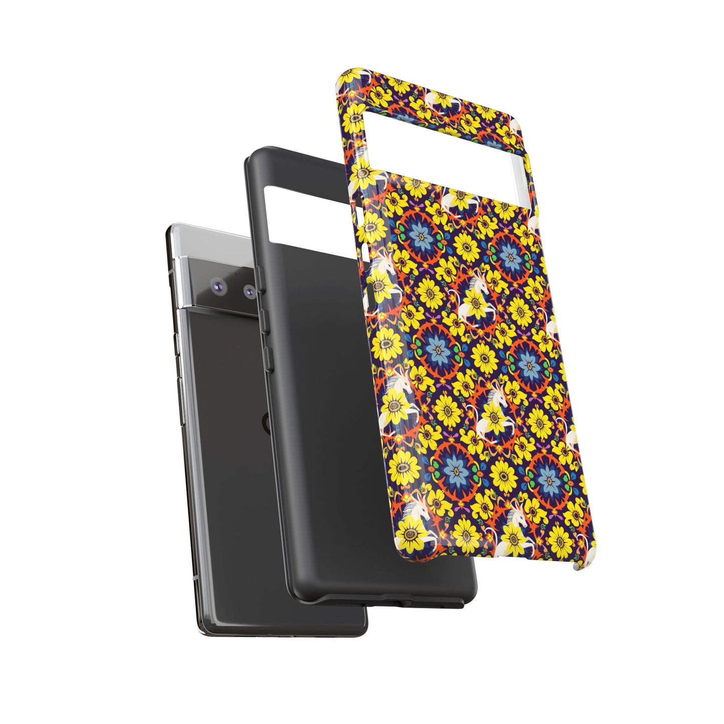 Tough Cases, Aquarius, Zodiac v3, Flower Pattern