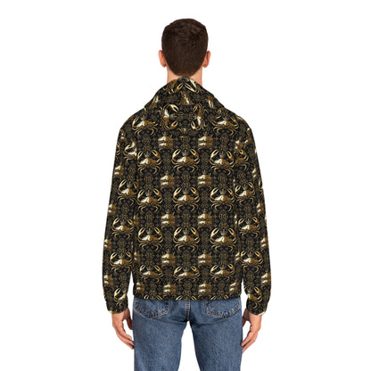 Full-Zip Hoodie (AOP), Cancer, Zodiac v2, Pattern