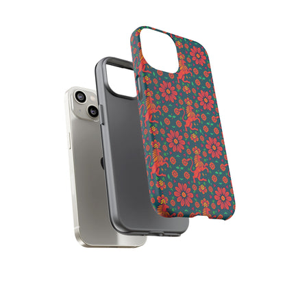 Tough Cases, Leo, Zodiac v2, Flower Pattern