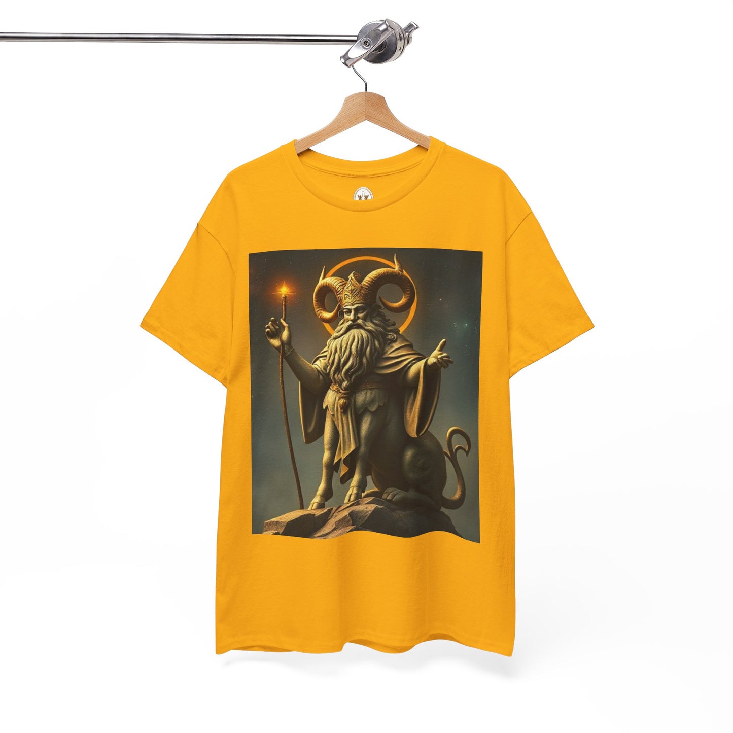 Unisex Heavy Cotton T-Shirt, Taurus God, Zodiac Design