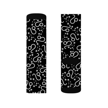 Zodiac Sublimation Socks Leo Zodiac sign
