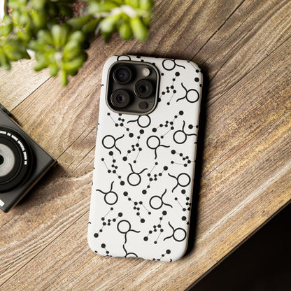 Tough Cases with the Taurus Zodiac sign for iPhone, Samsung Galaxy, and Google Pixel devices