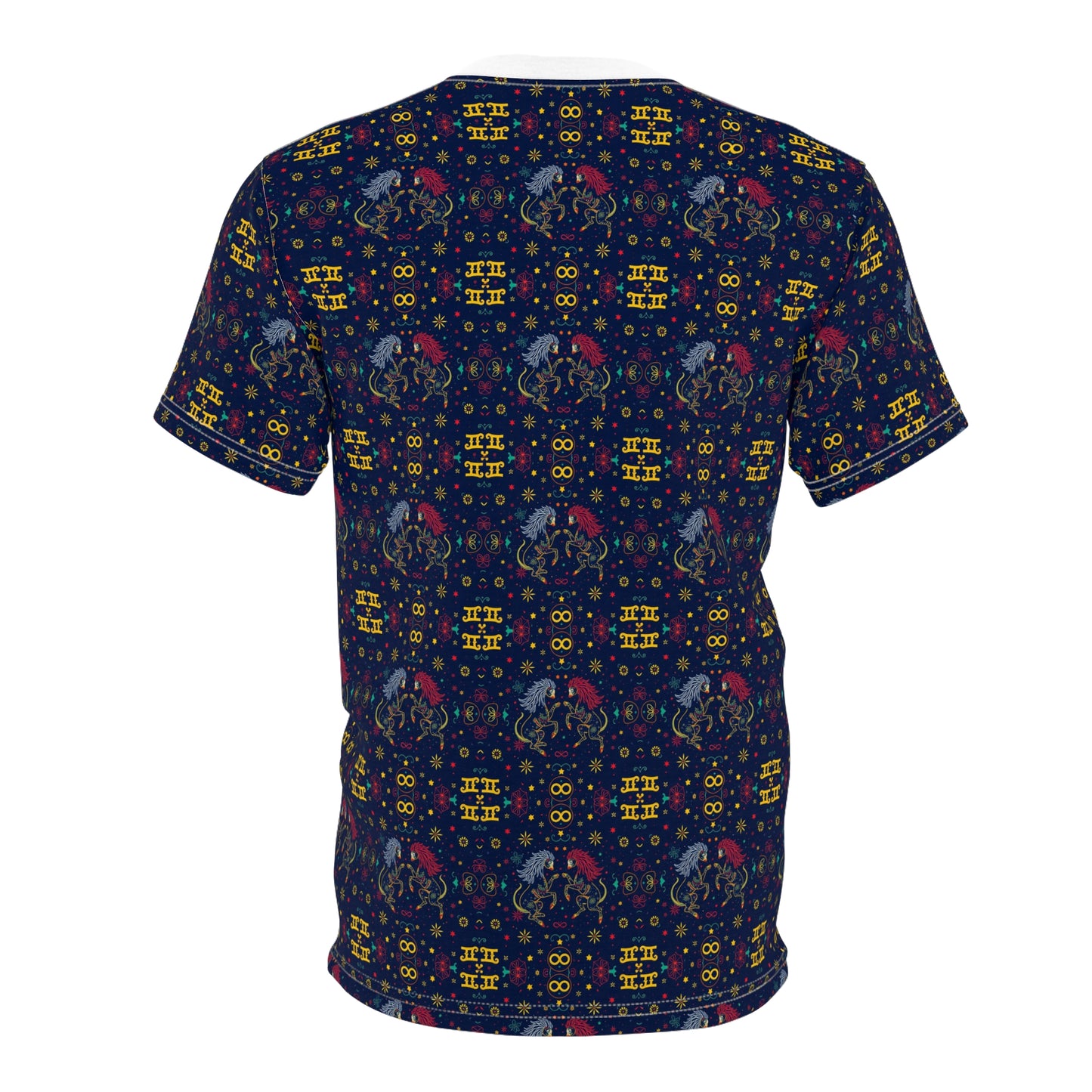 Unisex Cut & Sew T-Shirt, AOP, Gemini, Zodiac v1, Pattern