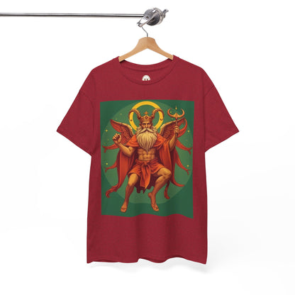 Unisex Heavy Cotton T-Shirt, Aries God, Zodiac Design