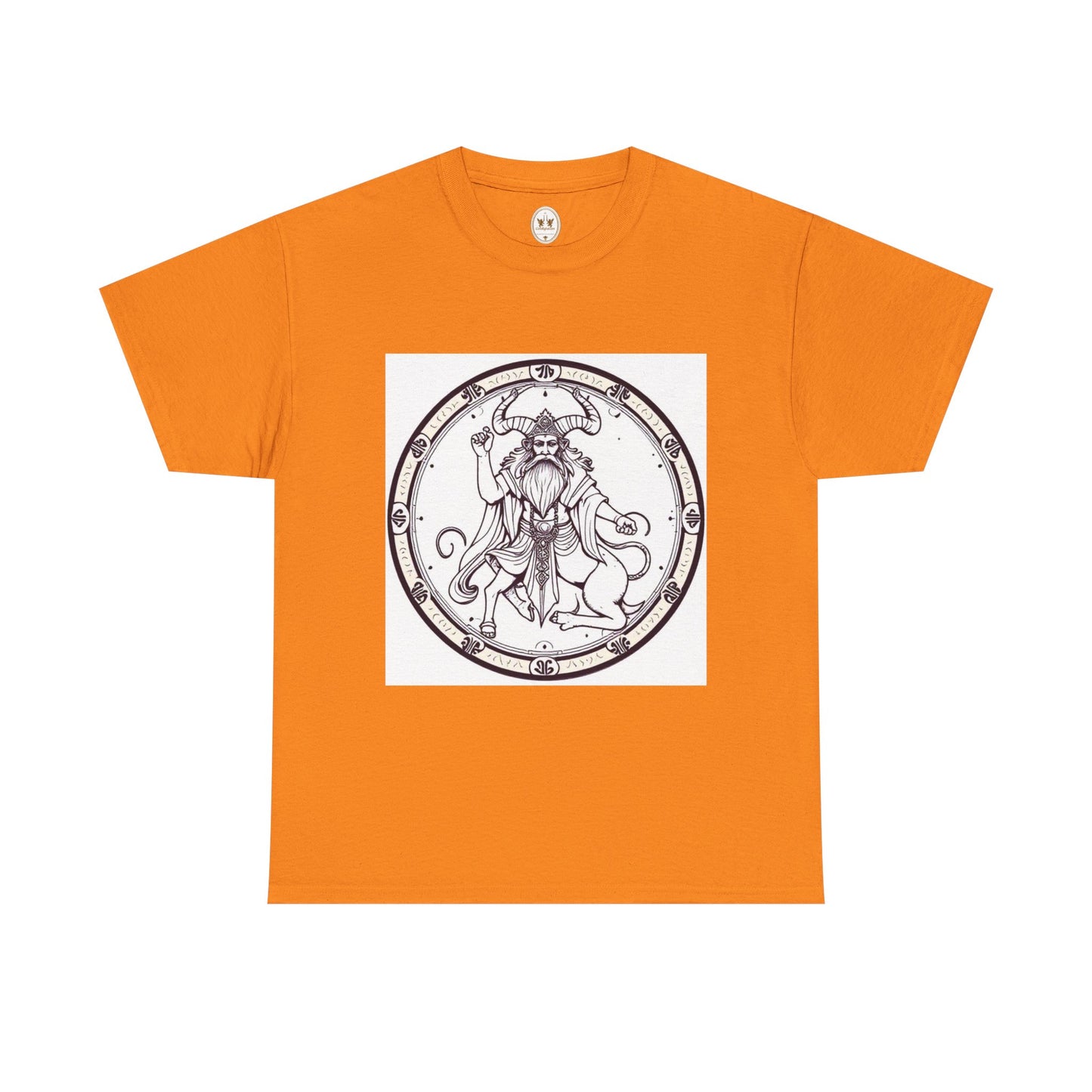 Unisex Heavy Cotton T-Shirt, Bull Centaur v1, Taurus Zodiac Design