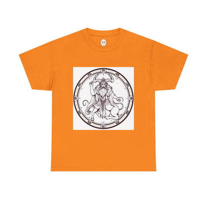 Unisex Heavy Cotton T-Shirt, Bull Centaur v1, Taurus Zodiac Design