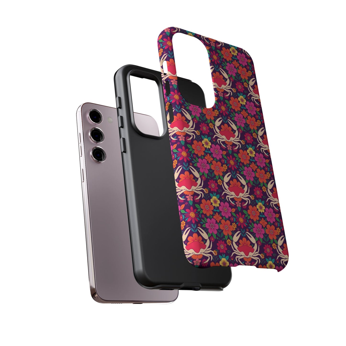 Tough Cases, Cancer, Zodiac v1, Flower Pattern