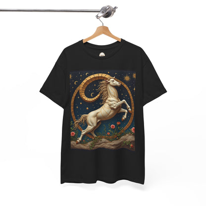 Unisex Heavy Cotton T-Shirt, Aries Animal. Zodiac Design