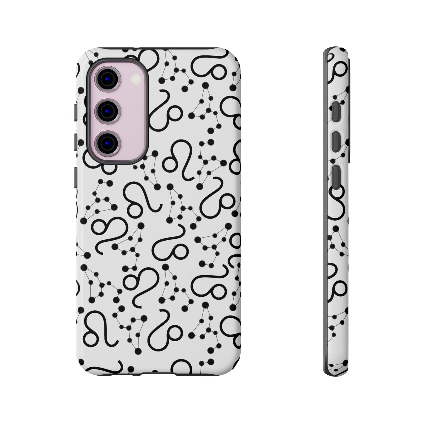 Tough Cases with the Leo Zodiac sign for iPhone, Samsung Galaxy, and Google Pixel devices