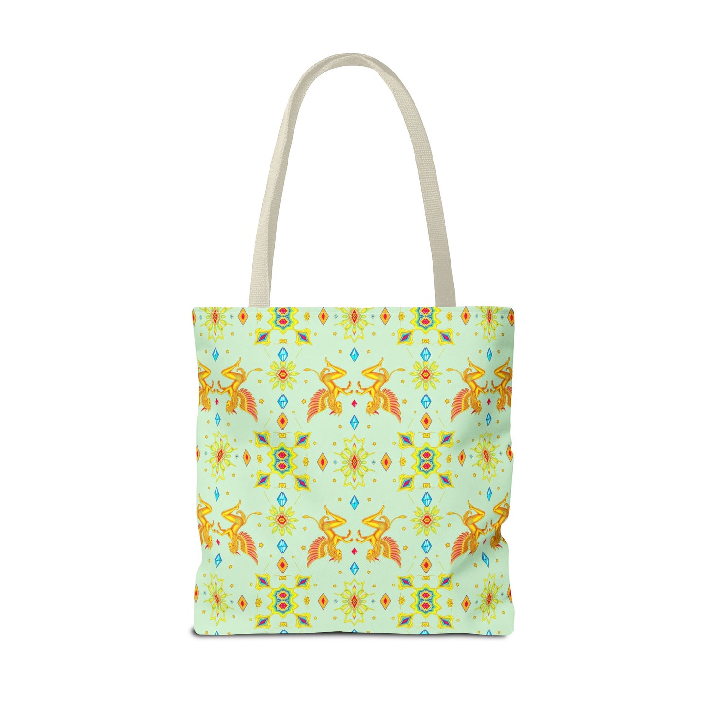 Tote Bag (AOP), Gemini, Zodiac v1, Jewel Pattern