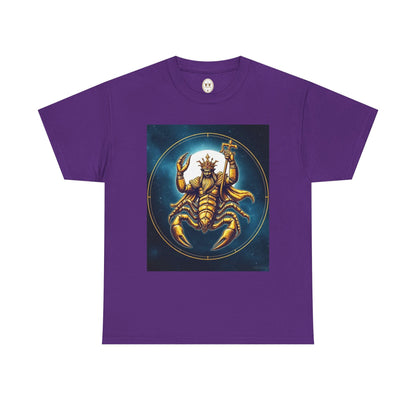 Unisex Heavy Cotton T-Shirt, Moon, Scorpio Zodiac Design