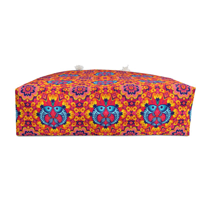Weekender Bag, Pisces, Zodiac v1, Flower Pattern
