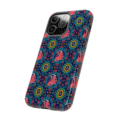 Tough Cases, Capricorn, Zodiac v1, Flower Pattern