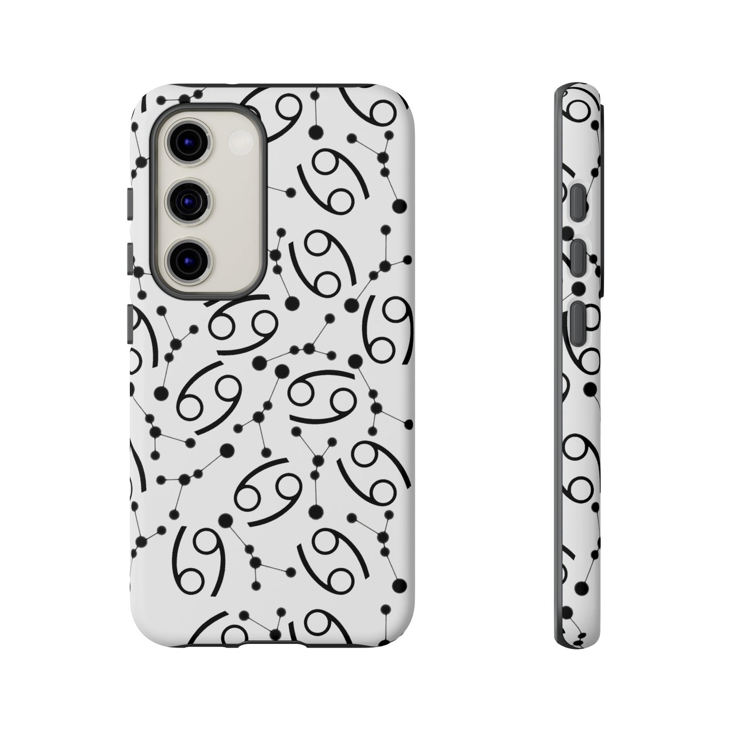 Tough Cases with the Cancer Zodiac sign for iPhone, Samsung Galaxy, and Google Pixel devices