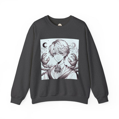 Unisex Heavy Blend™ Crewneck Sweatshirt,Two Moon, Cancer Zodiac Design