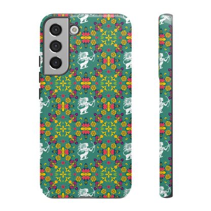 Tough Cases, Sagittarius, Zodiac, Flower Pattern