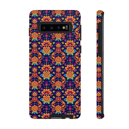 Tough Cases, Cancer, Zodiac, Flower Pattern