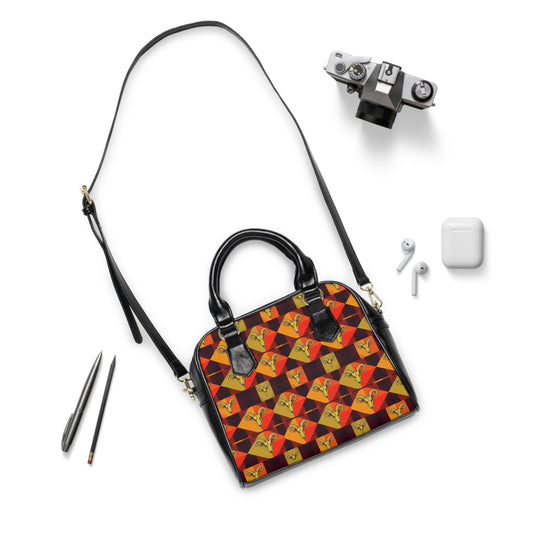 Shoulder Handbag, Taurus, Zodiac v4, Shapes Pattern